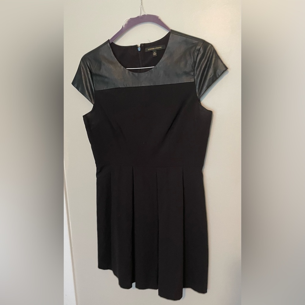 Pleated Little Black Dress
